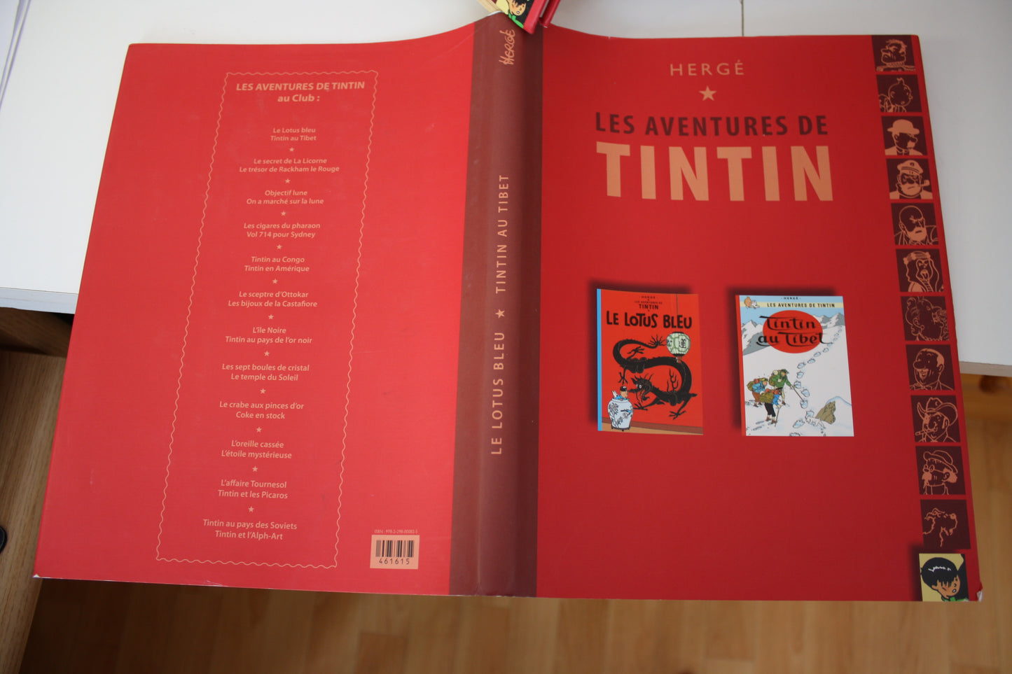 Le lotus bleu et tintin au tibet – Tintin – Hergé – France Loisir - Réédition – 2007 – Double album