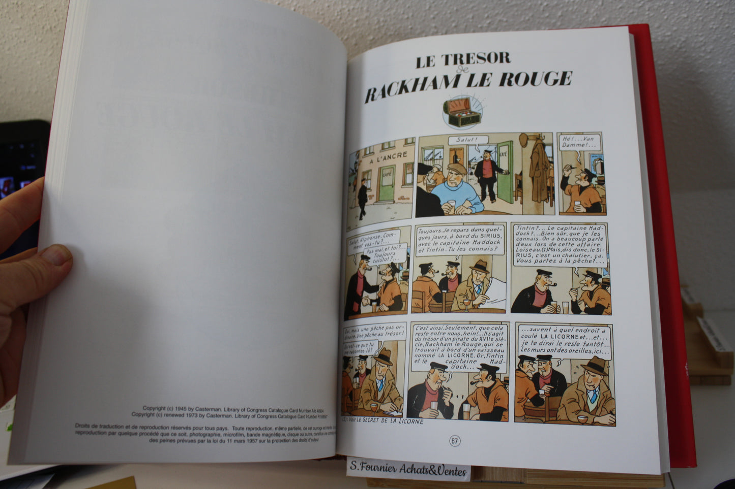 Le secret de la licorne & le tresor de rackam le rouge – Tintin – Hergé – France Loisir - Réédition – 2007 – Double album