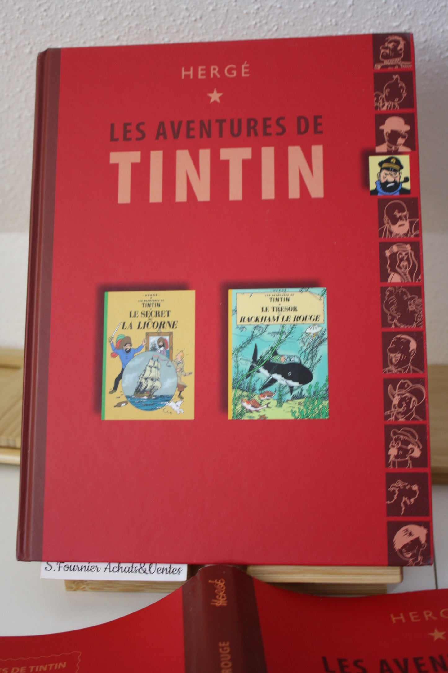 Le secret de la licorne & le tresor de rackam le rouge – Tintin – Hergé – France Loisir - Réédition – 2007 – Double album