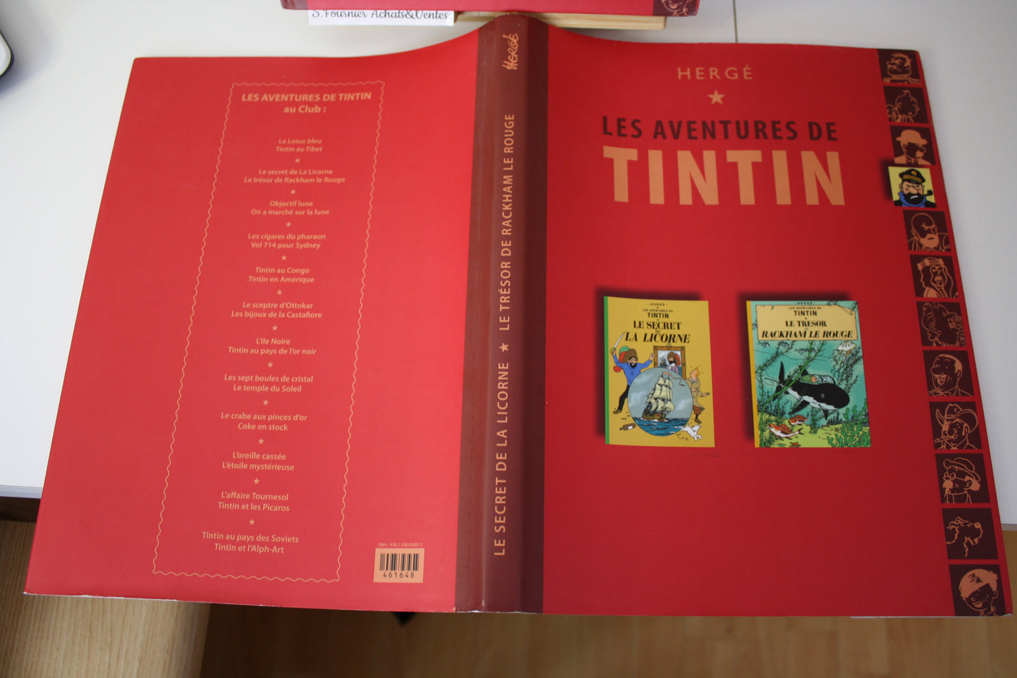 Le secret de la licorne & le tresor de rackam le rouge – Tintin – Hergé – France Loisir - Réédition – 2007 – Double album