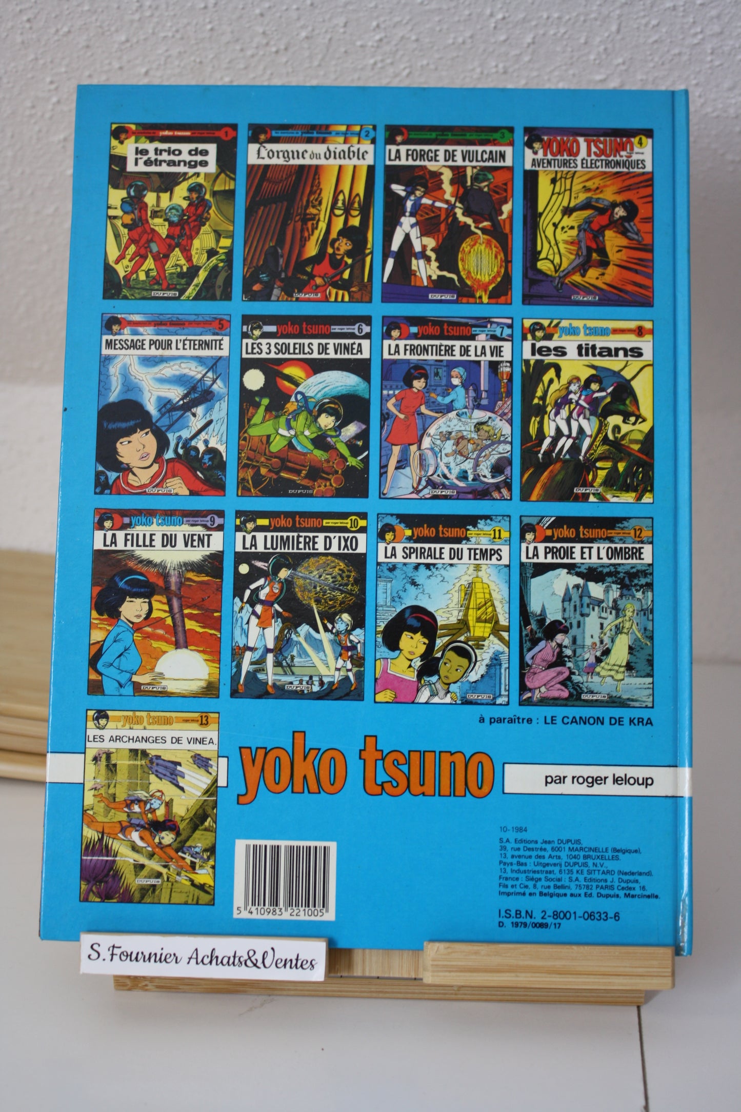 La fille du vent – Yoko Tsuno – Roger Leloup – Dupuis – Réédition – 1984- 1er prix