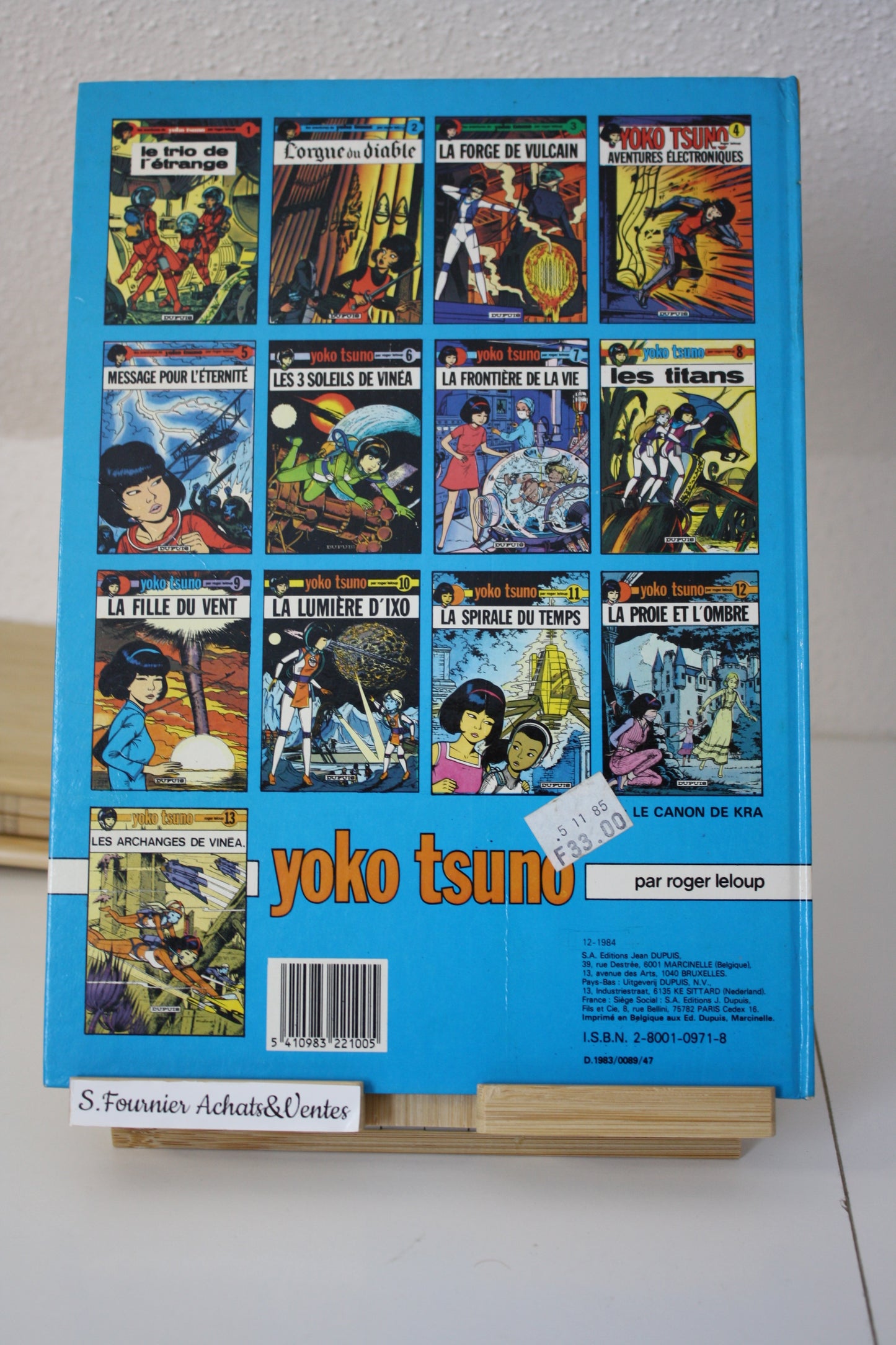 Les archanges de Vinéa – Yoko Tsuno – Roger Leloup – Dupuis – Réédition – 1984- 1er prix