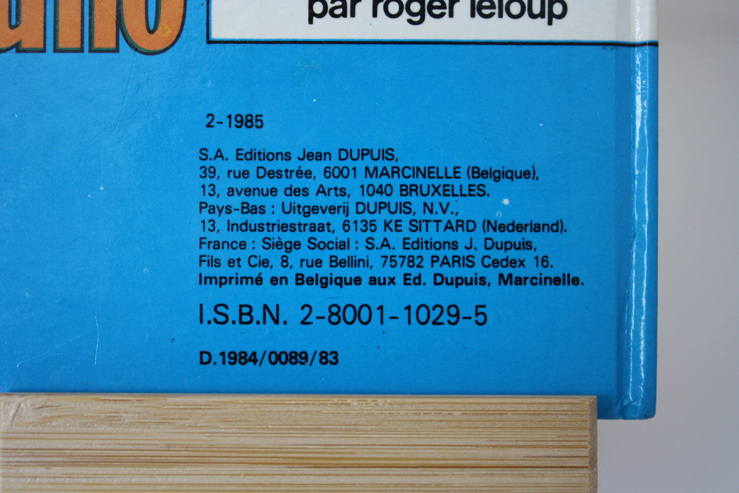 Le feu de wotan – Yoko Tsuno – Roger Leloup – Dupuis – Réédition – 1985 - 1er prix