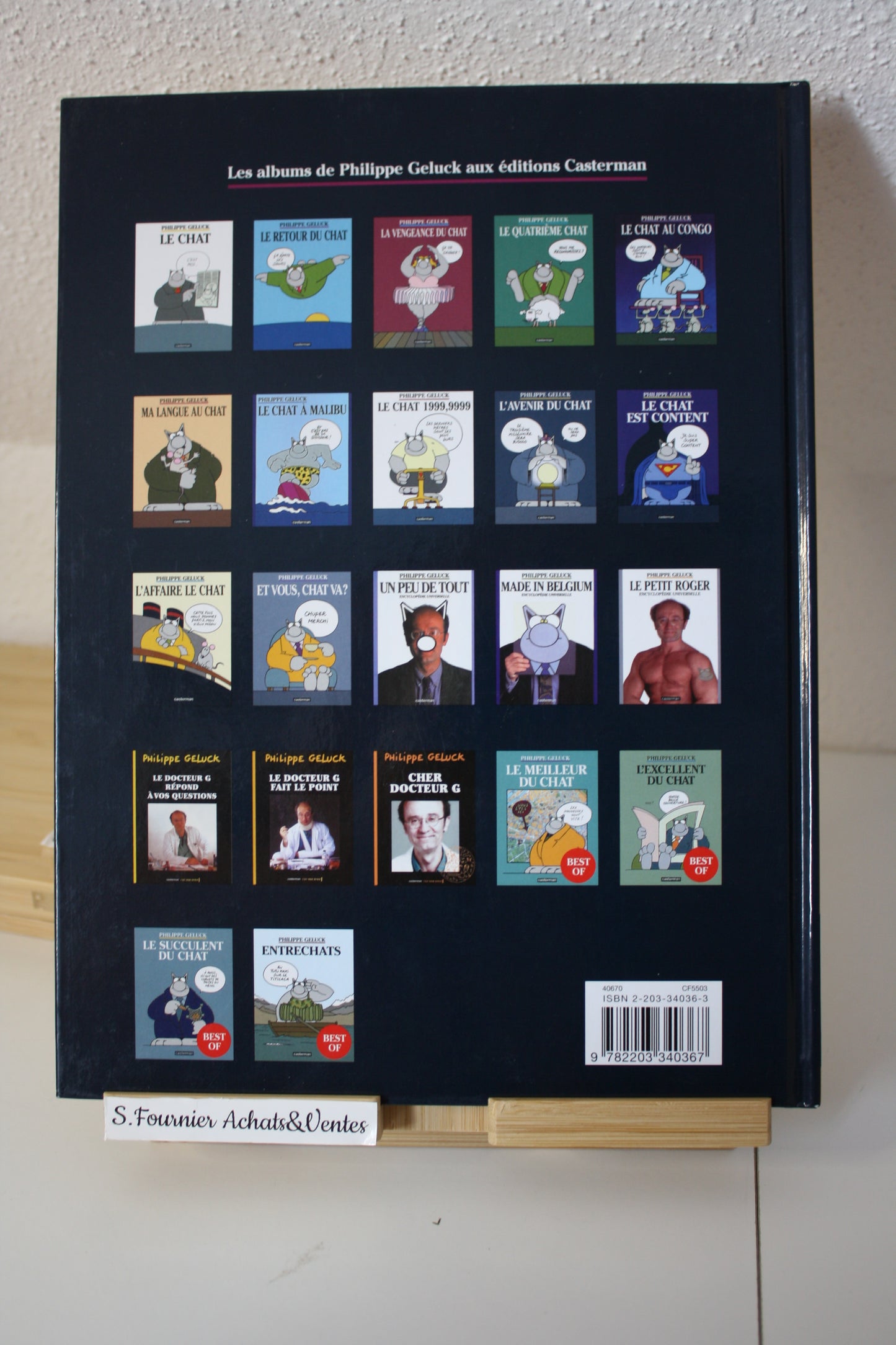 Ma langue au chat – Le Chat – Philippe Geluck – Casterman – Réédition – 2005 – Petit prix