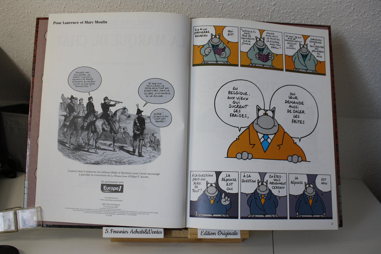 La marque du chat – Le Chat – Philippe Geluck – Casterman – EO – 2007 – Petit prix