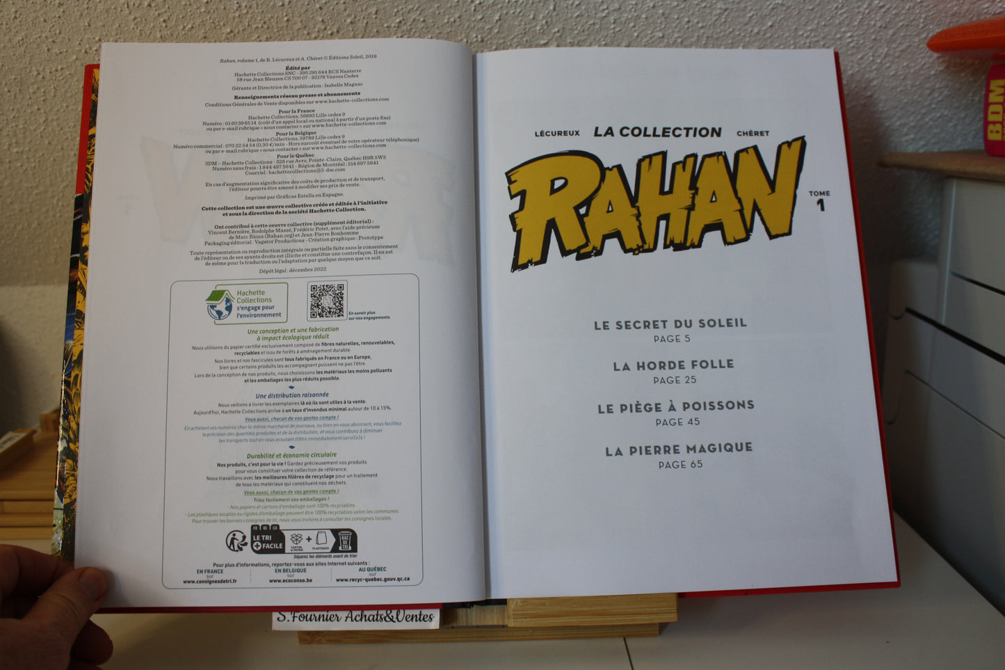 Tome 1 - Rahan – Lécureux Chéret - Hachette - Réédition – 2022 – La collection