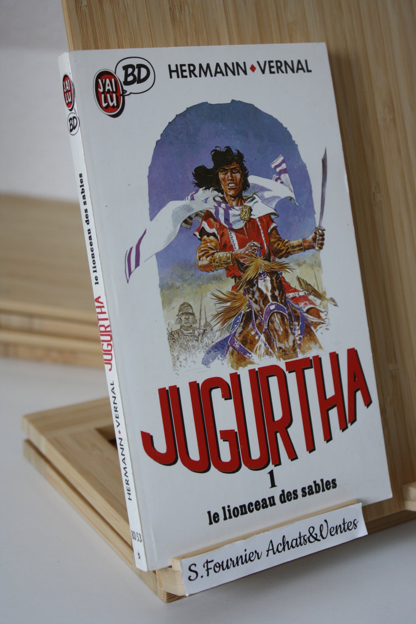 Le lionceau des sables – Jugurtha - Hermann Vernal – J’ai lu BD - Réédition – 1988 – Format poche