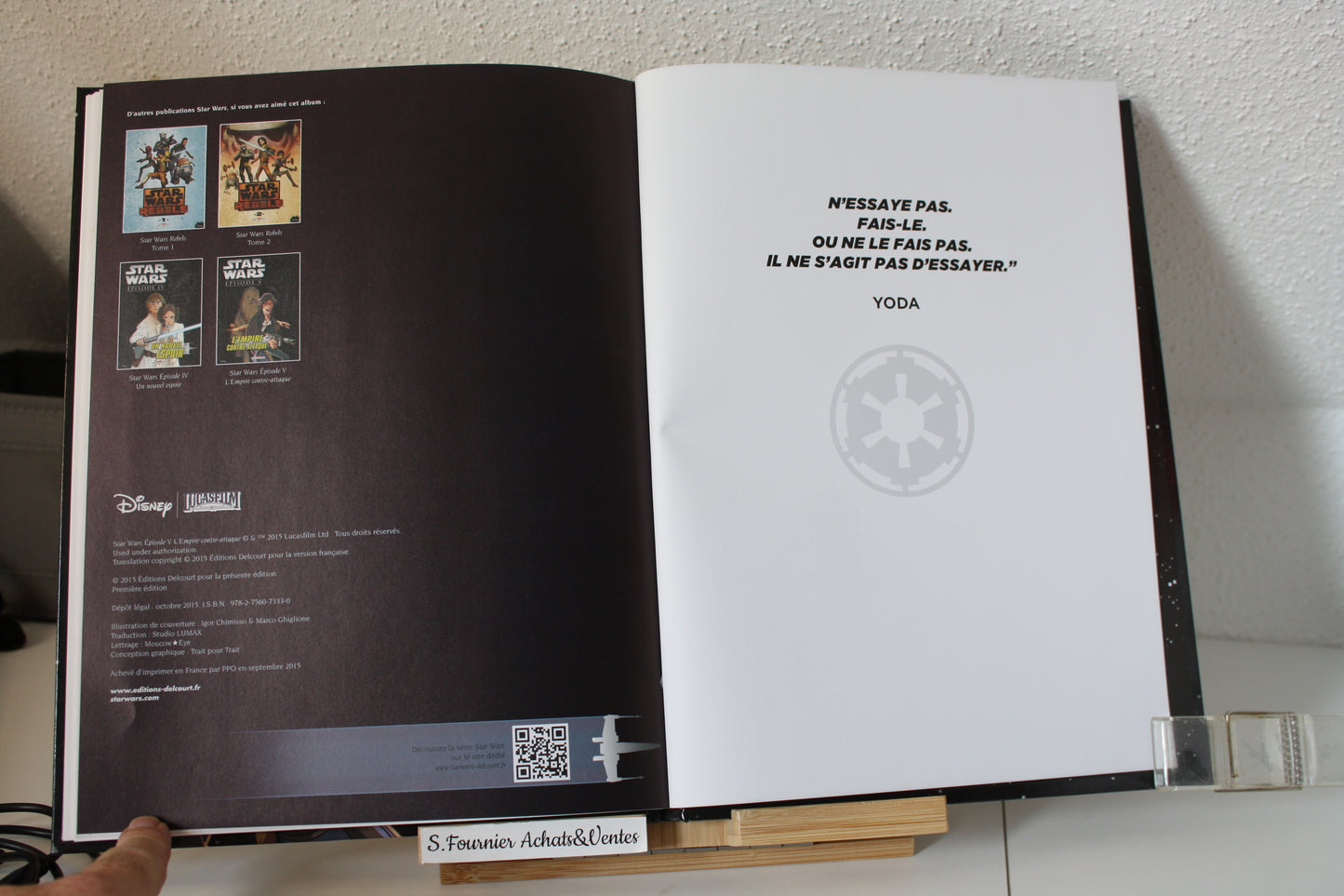 L’empire contre attaque – Star Wars – Collectif – Delcourt – EO – 2015