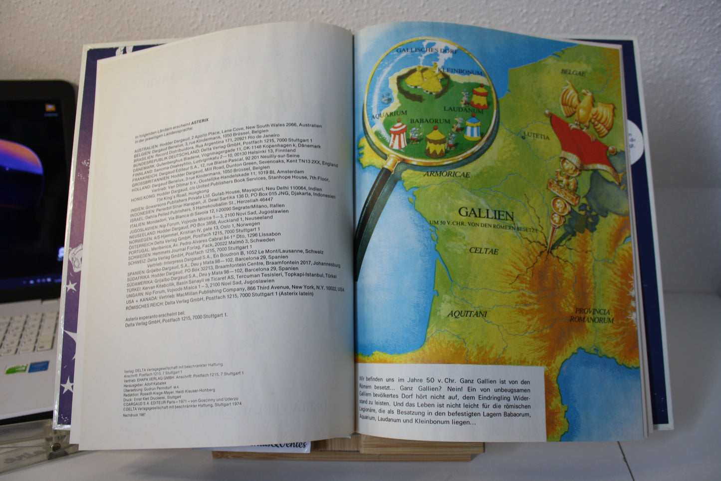 Die Trabantenstadt – Astérix – Uderzo Goscinny - Delta Verlag GMBH - Réédition – 1987 – Version Allemande
