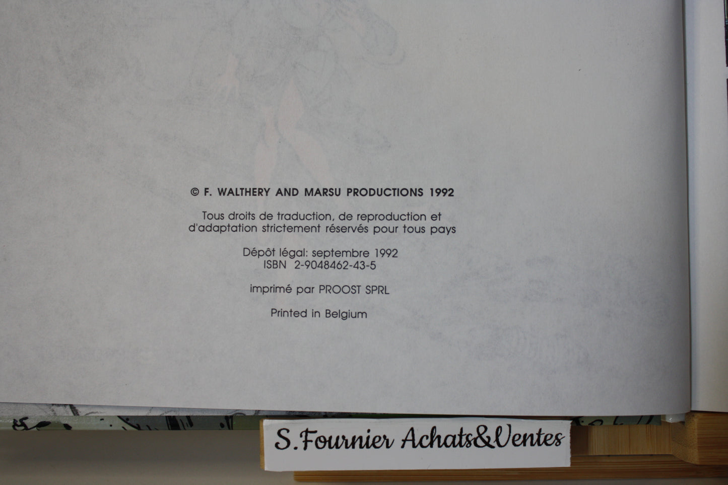 La ceinture de Cherchemidi – Natacha – Walthéry Mitteï Peyo – Marsu Production - EO – 1992