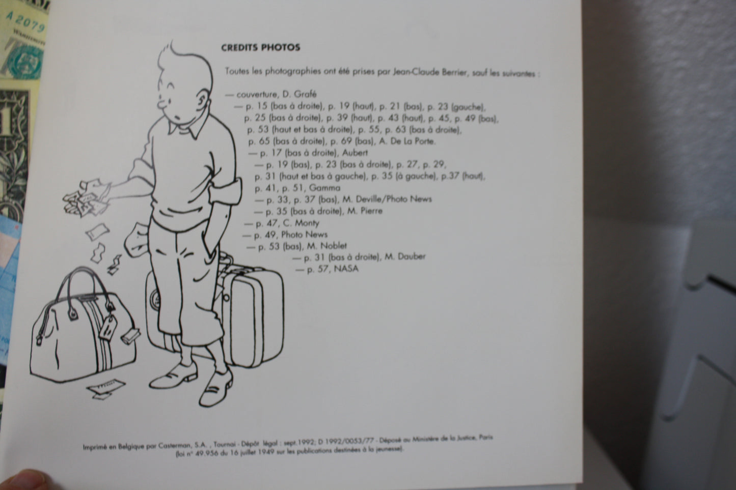 Les États Unis – Les carnets de Tintin – Deltenre Noblet – Casterman – EO – 1992