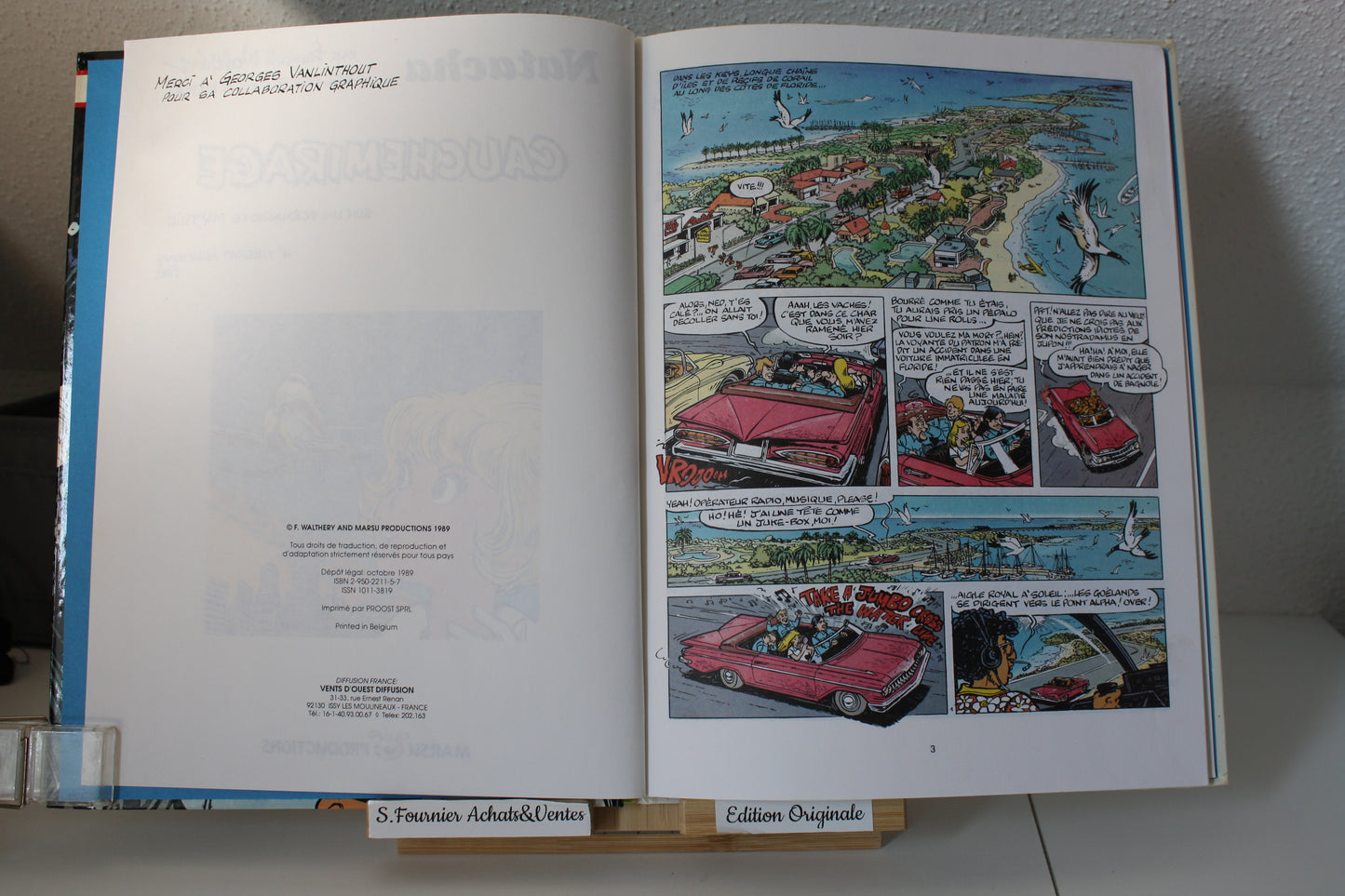 Cauchemirage – Natacha – Walthéry Mittéï Mythic – Marsu Production – EO – 1989