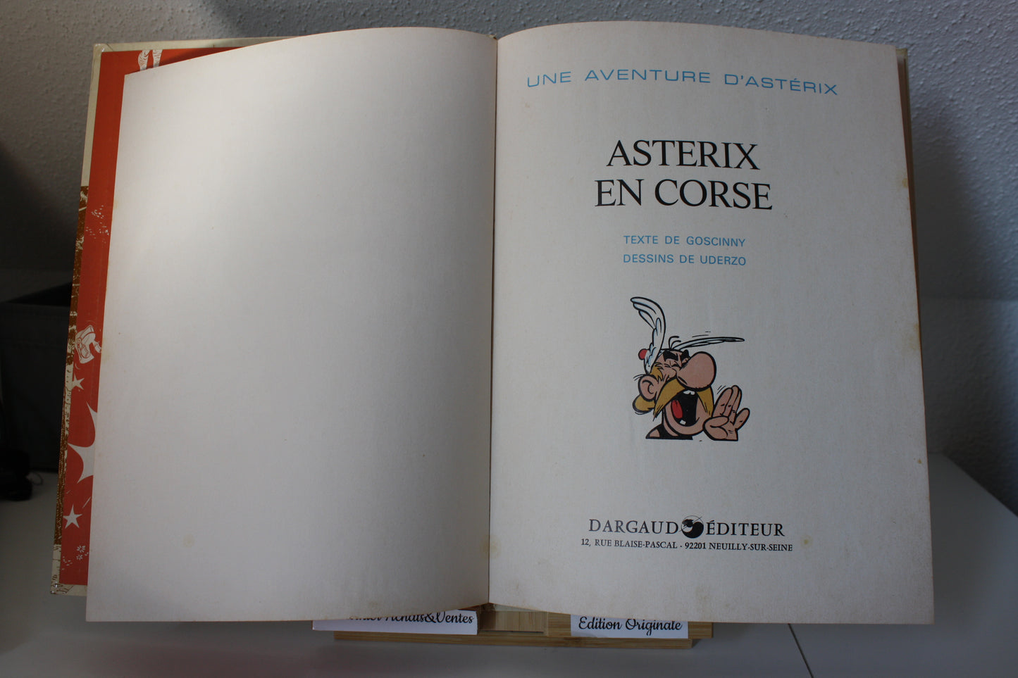 Astérix en Corse – Astérix – Goscinny Uderzo - Dargaud Editeur – EO – 1973