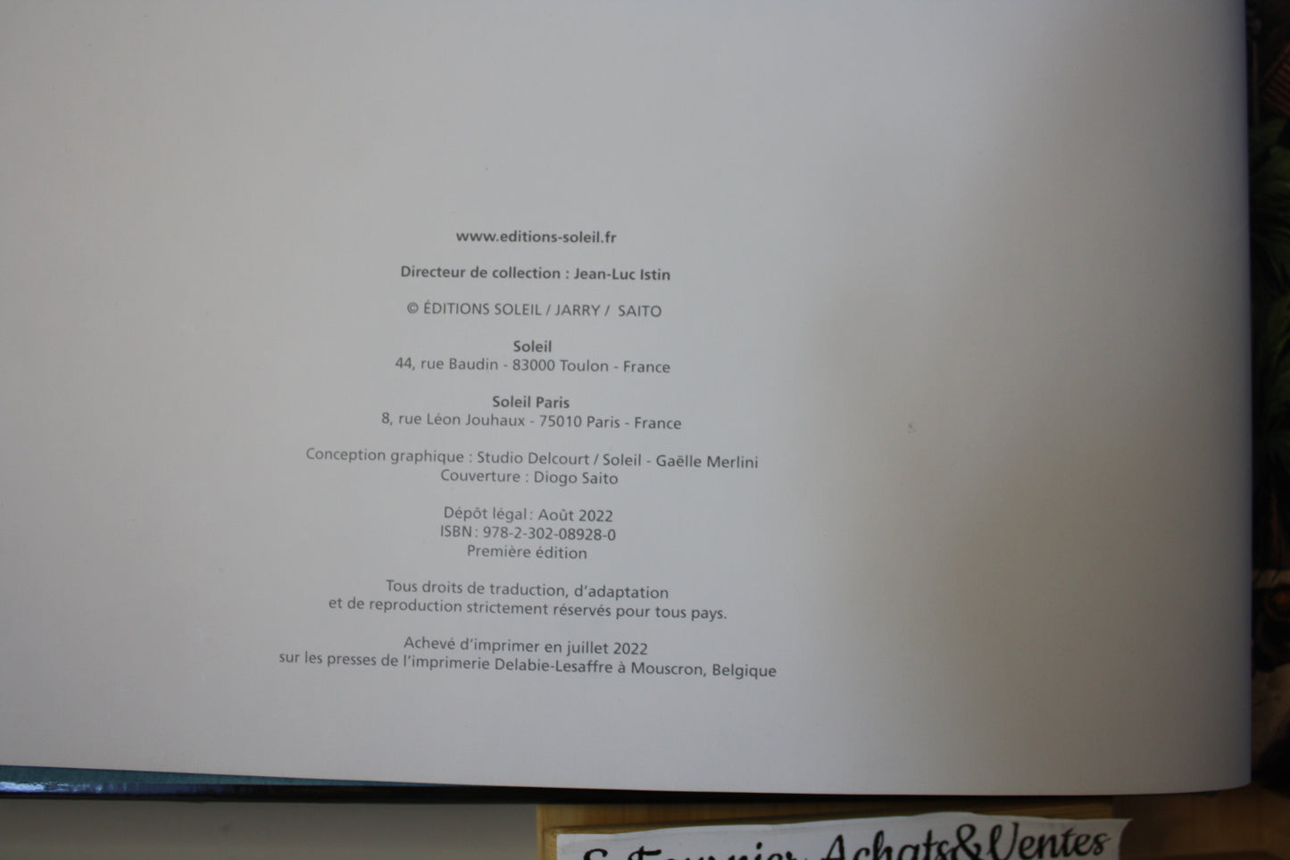 Ora – Elfes – Jarry Saito Nanjan Pinchuk – Soleil – EO – 2022