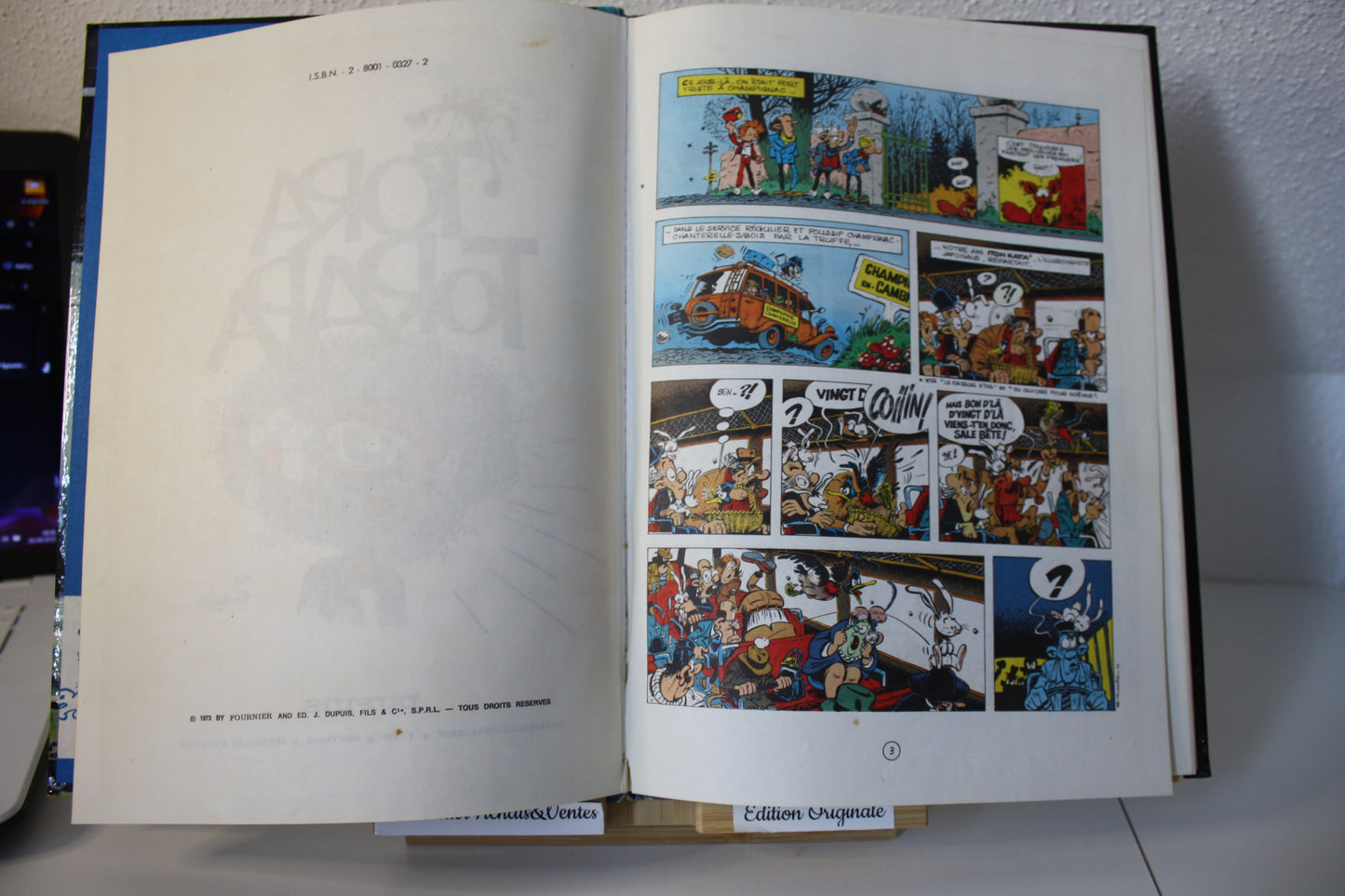 Tora Torapa – Spirou et Fantasio – Fournier – Dupuis – EO – 1973