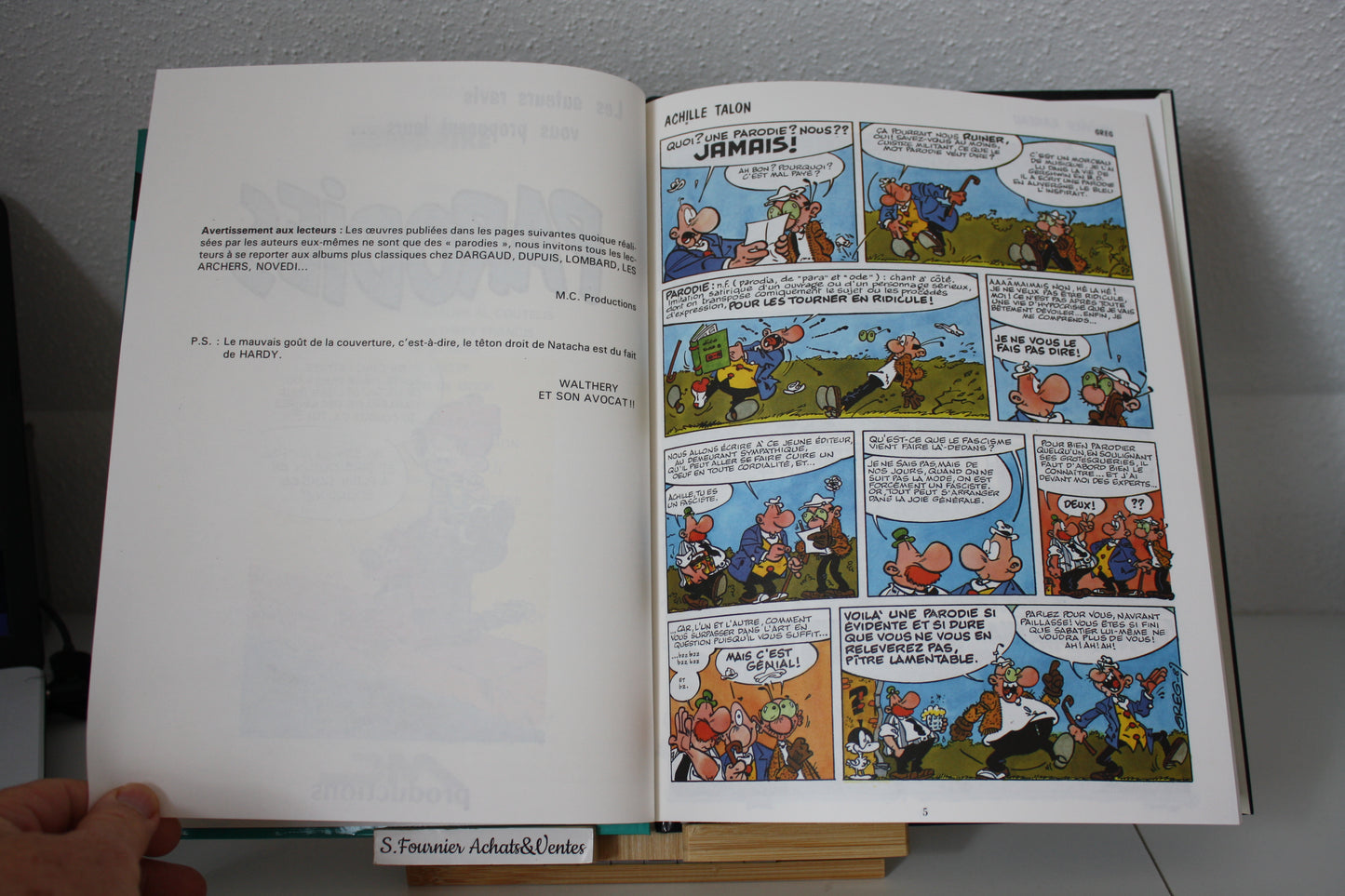 Parodies (par les auteurs) – Humour – Multiples – MC Productions - Réédition – 1988 - + 18 ans Recollé