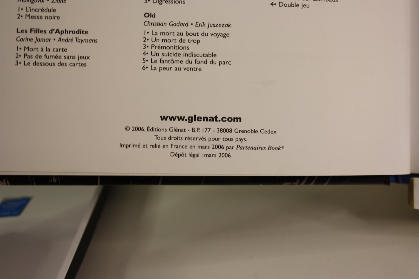 Tome1, 2 et 3 – Intox – Chaillet Mangin – Glénat – Lot 1 Rééd et 2 EO – 2004 à 2006