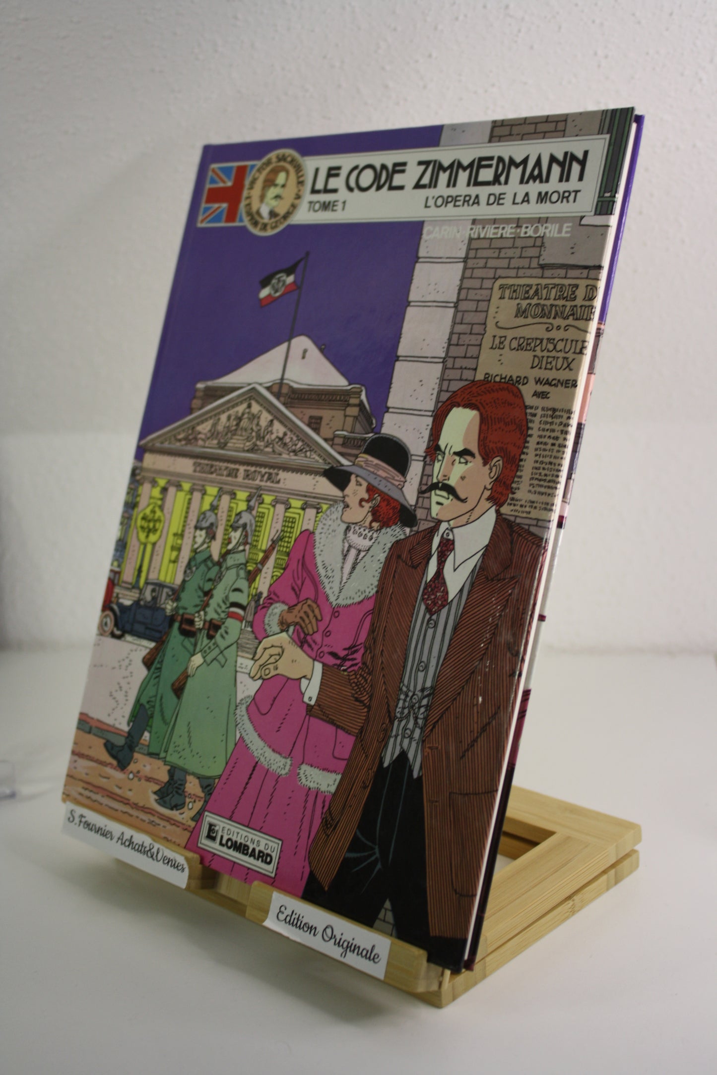 Le code Zimmermann – Victor Sackville – Carin Rivière Borile – Lombard – EO – 1986