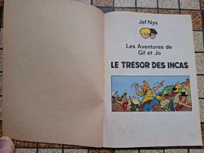 Le trésor des Incas – Gil et Jo – Nys Jef – EuroPress – EO – 1977
