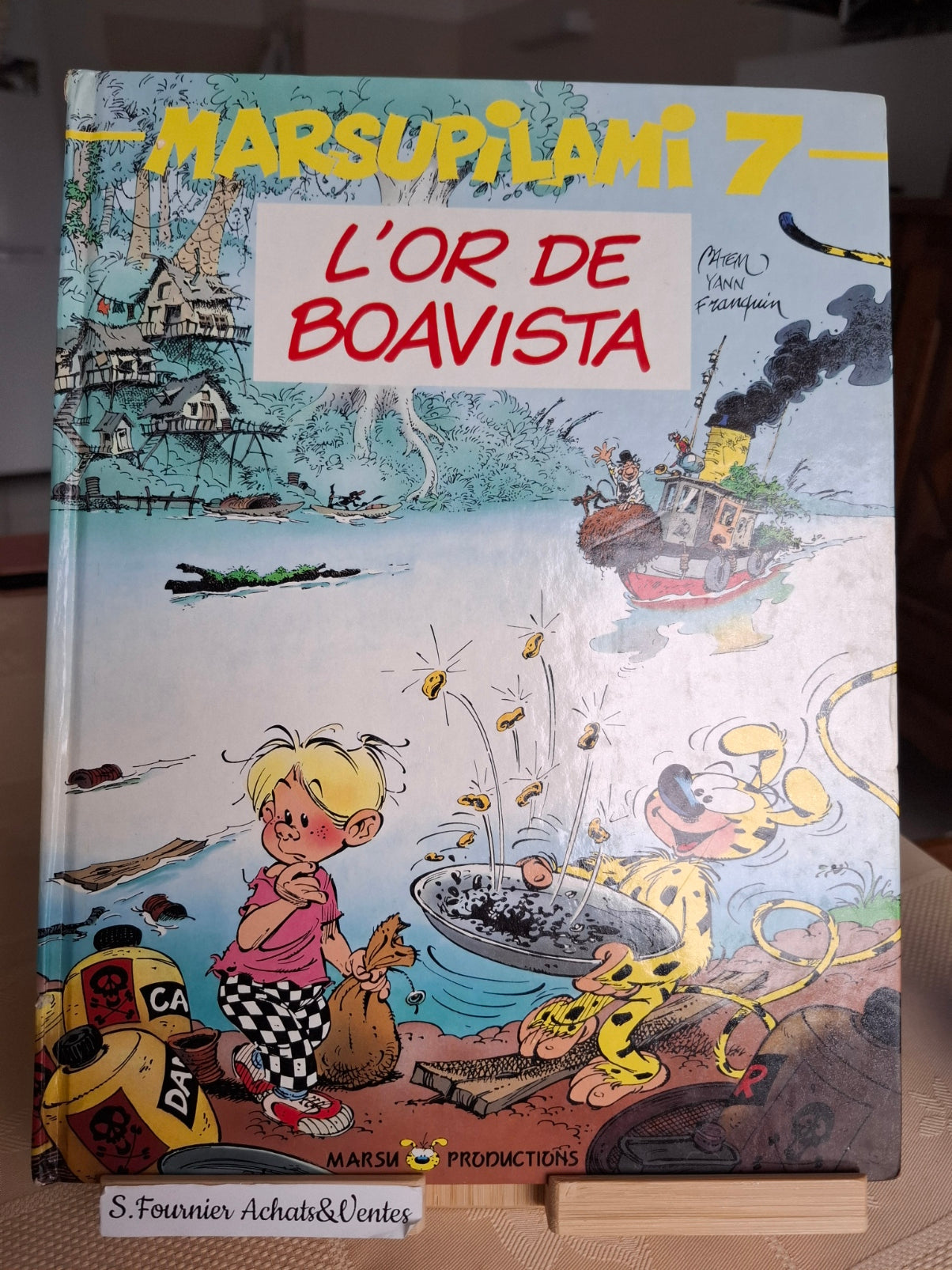 L’or de Boavista – Marsupilami – Yann Franquin Batem – Marsu production – EO - 1992