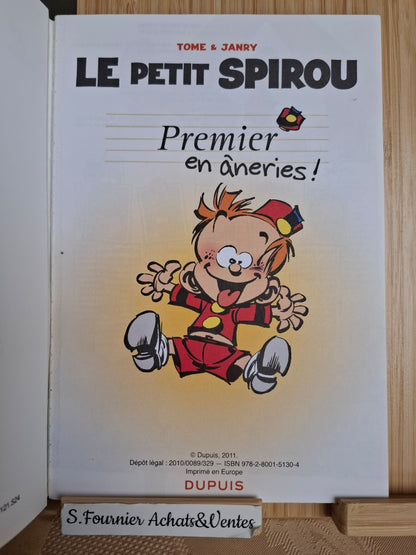 Premier en âneries – Le Petit Spirou – Tome Janry – Dupuis – Publicitaire - 2010 - Quick