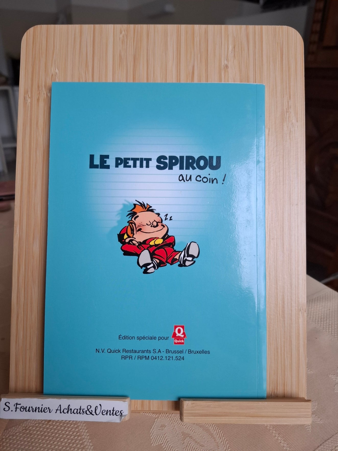 Premier en âneries – Le Petit Spirou – Tome Janry – Dupuis – Publicitaire - 2010 - Quick