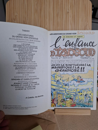 L’enfance d’Iznogoud – Iznogoud – Goscinny Tabary – J’ai lu BD – Réédition - 1986 - Poche