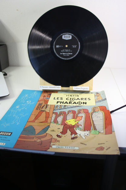 Vinyle 33T Les cigares du Pharaon – Tintin – Hergé – Decca – Objet dérivés – 1962