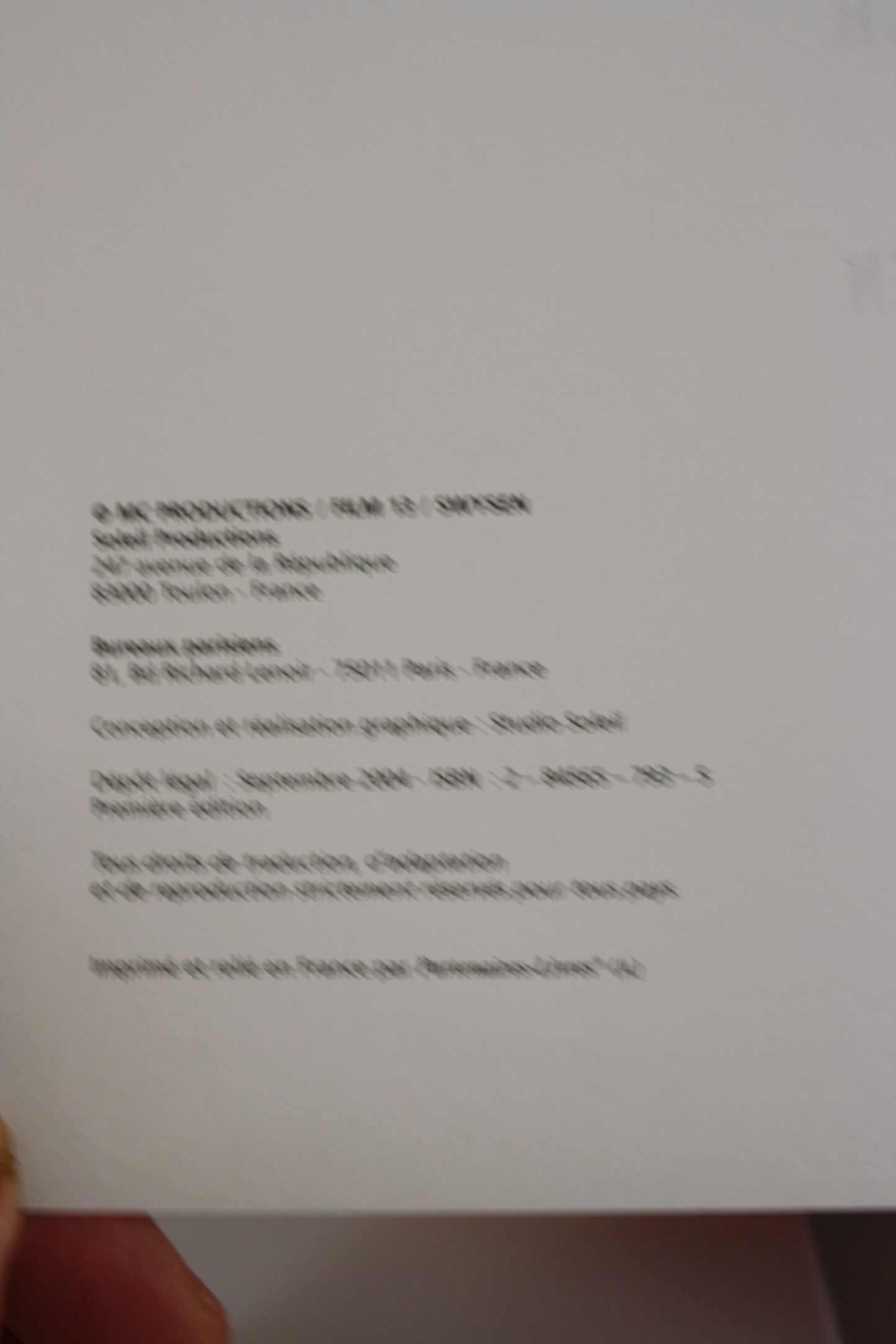 Sarah – Toute une vie – Lelouch Swysen – Soleil – EO - 2004