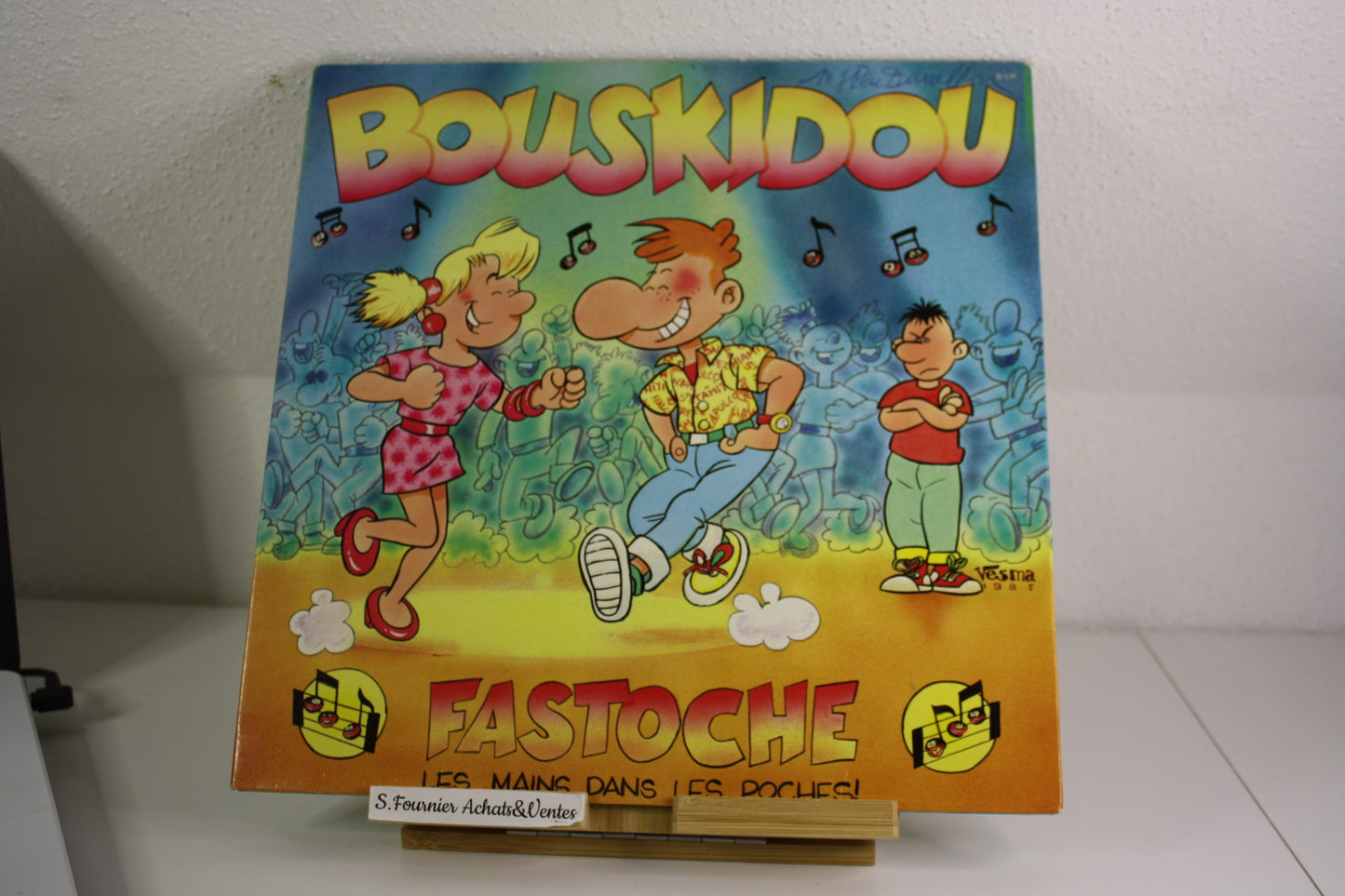 Vinyle 33T Fastoche – Musique – Bouskidou – Studio SM – Objet dérivés – 1985
