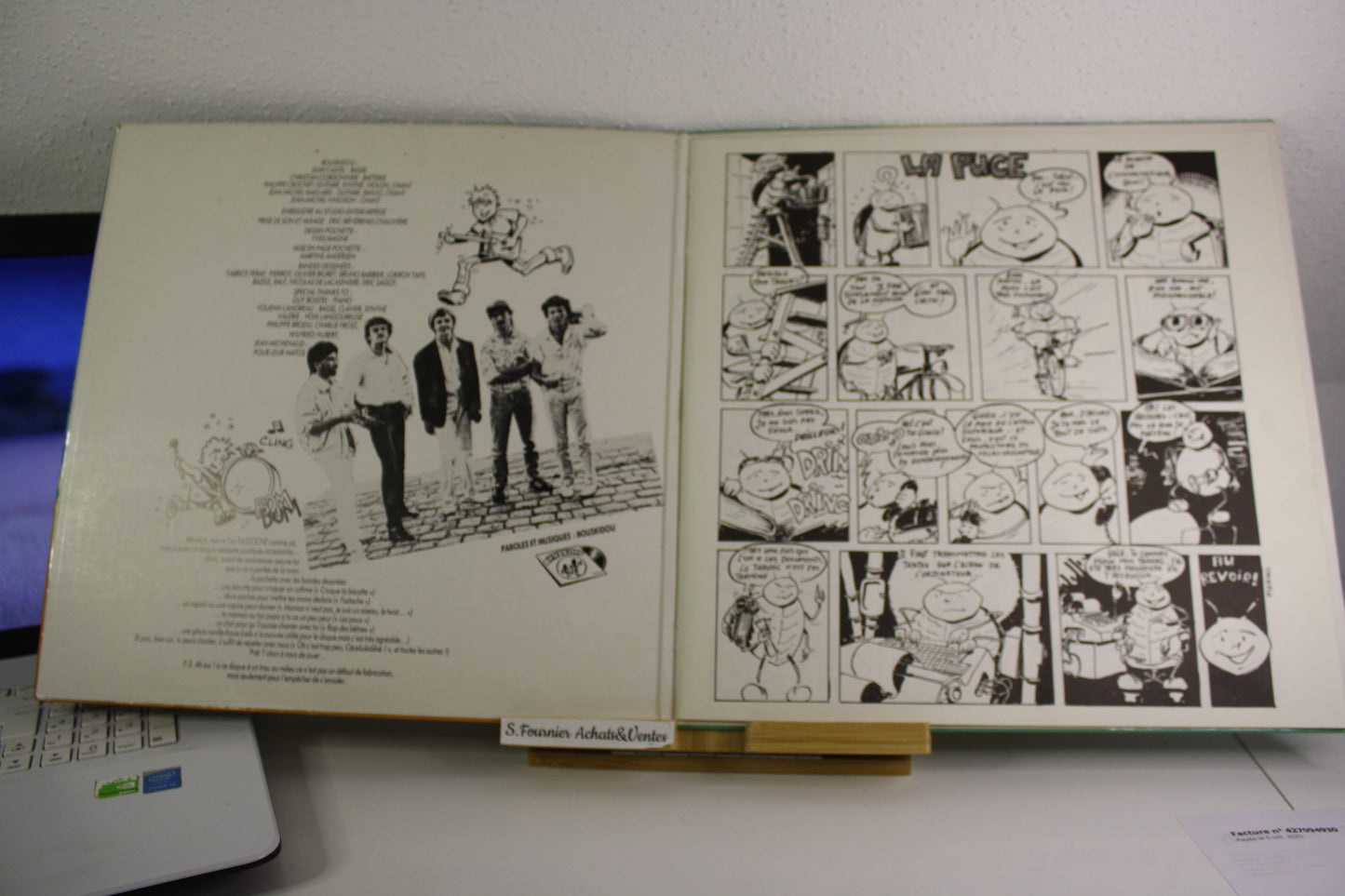 Vinyle 33T Fastoche – Musique – Bouskidou – Studio SM – Objet dérivés – 1985