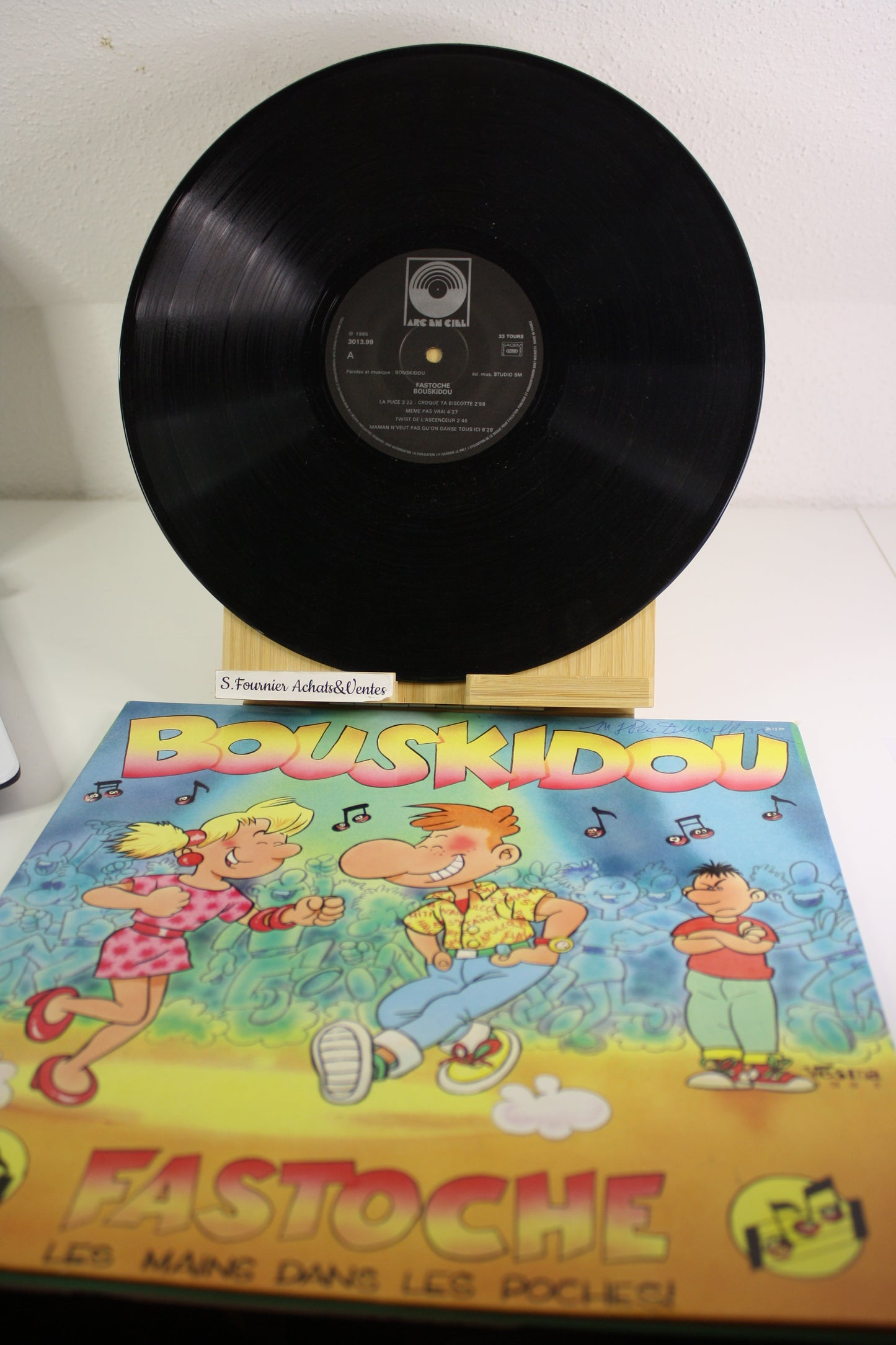 Vinyle 33T Fastoche – Musique – Bouskidou – Studio SM – Objet dérivés – 1985