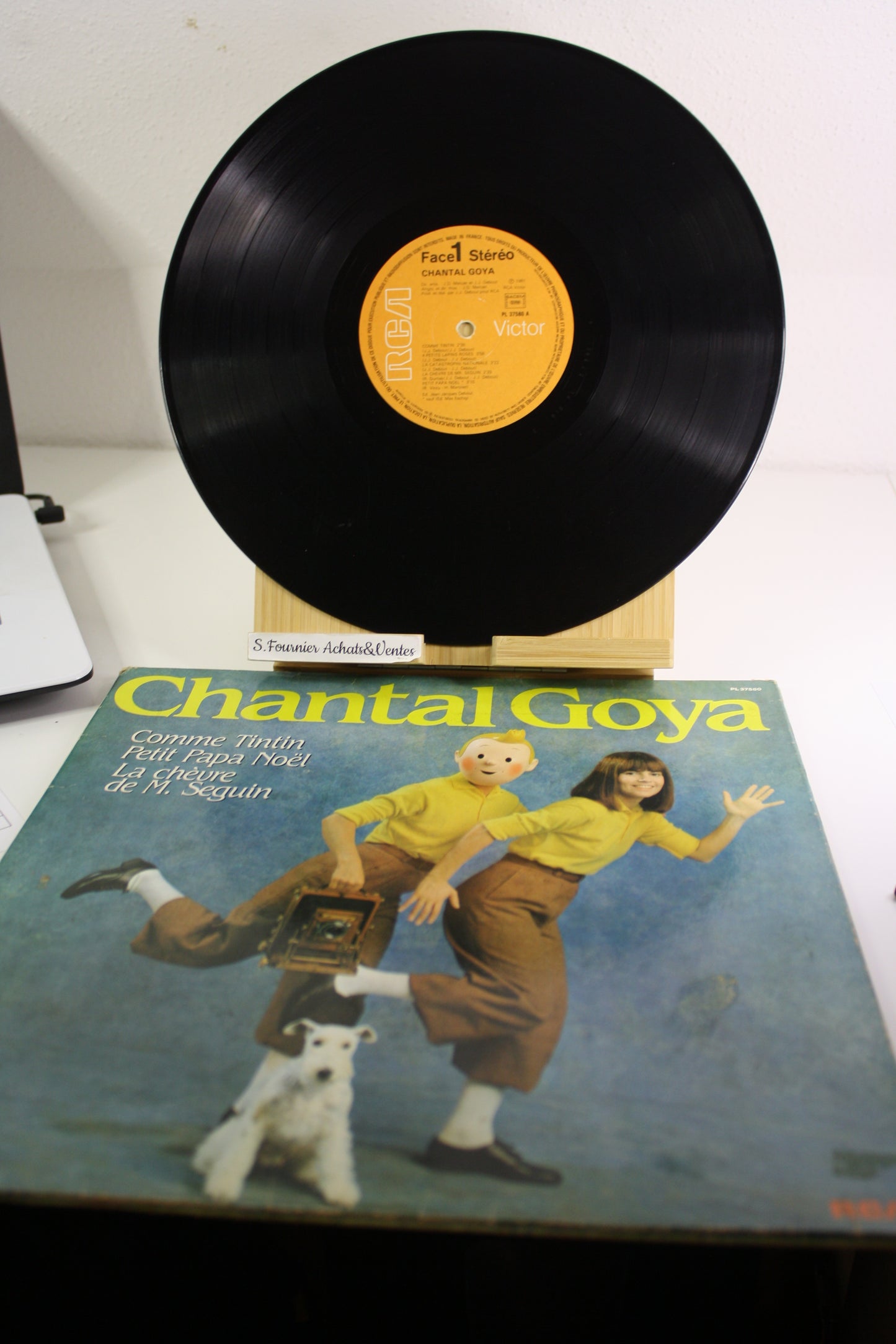Vinyle 33T Comme Tintin – Musique – Chantal Goya – RCA – Objet dérivés – 1981