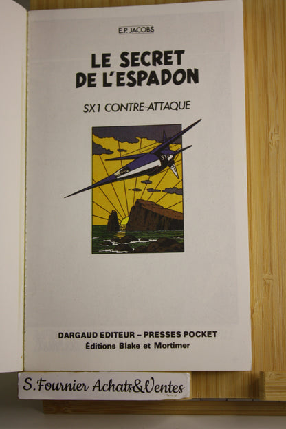 Le secret de l’Espadon Tome 3 - Blake et Mortimer - Edgard P.Jacobs - Pocket BD – Réédition – 1989 - Poche