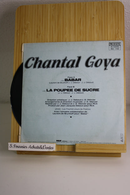 Vinyle 45T Babar – Musique – Chantal Goya – RCA – Objet dérivés – 1983 – Disque