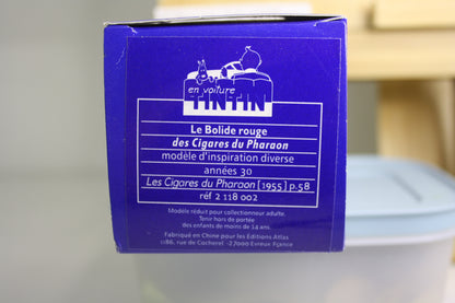 Bolide rouge, les cigares du pharaon – Tintin – Hergé – Atlas – Objet dérivés – 2001 – Miniature au 1/43ème