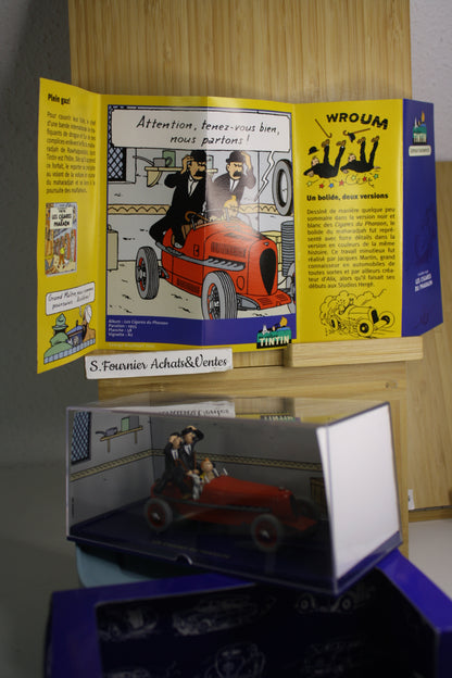 Bolide rouge, les cigares du pharaon – Tintin – Hergé – Atlas – Objet dérivés – 2001 – Miniature au 1/43ème