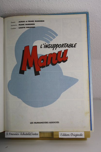 L’insupportable Manu - Manu – Margerin – Humanoïdes associés – EO – 1990