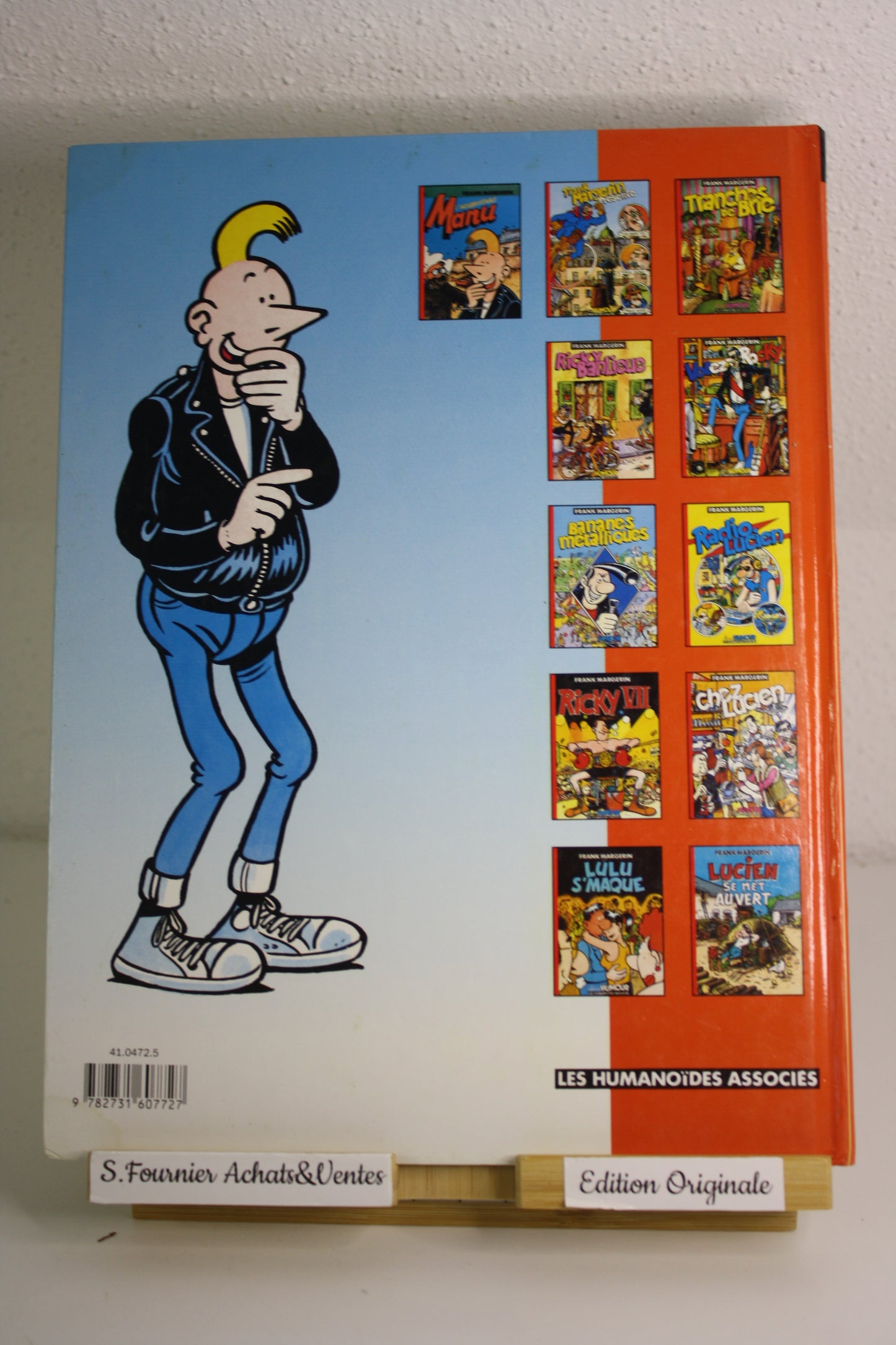 L’insupportable Manu - Manu – Margerin – Humanoïdes associés – EO – 1990