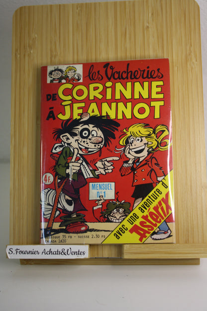 Mensuel n°1– Les vacheries de Corinne à jeannot – Collectif – La Séguinière – Périodique – 1979 - avec une aventure d’Astérix