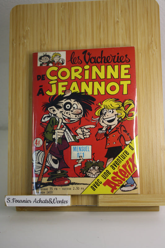 Mensuel n°1– Les vacheries de Corinne à jeannot – Collectif – La Séguinière – Périodique – 1979 - avec une aventure d’Astérix