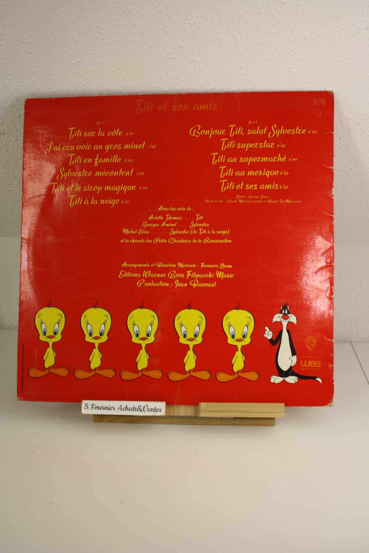 Disque vinyle 33T « Titi et ses amis » – Titi – Thomas Aminel Elias – WEA – Objet dérivés