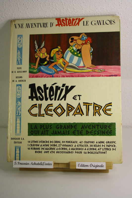 Astérix et Cléopâtre – Astérix – Goscinny Uderzo – Dargaud – Réédition – 1965