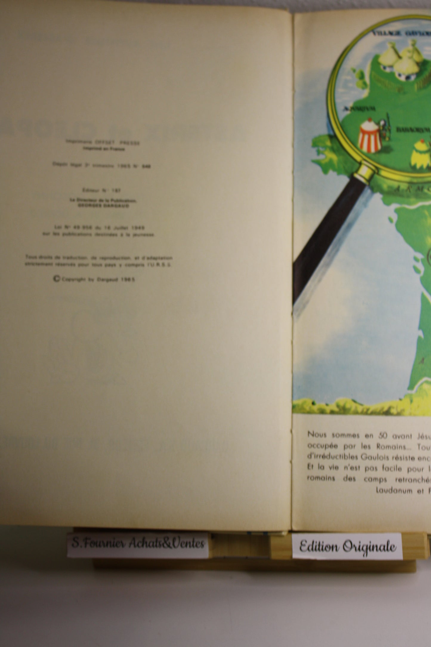 Astérix et Cléopâtre – Astérix – Goscinny Uderzo – Dargaud – Réédition – 1965