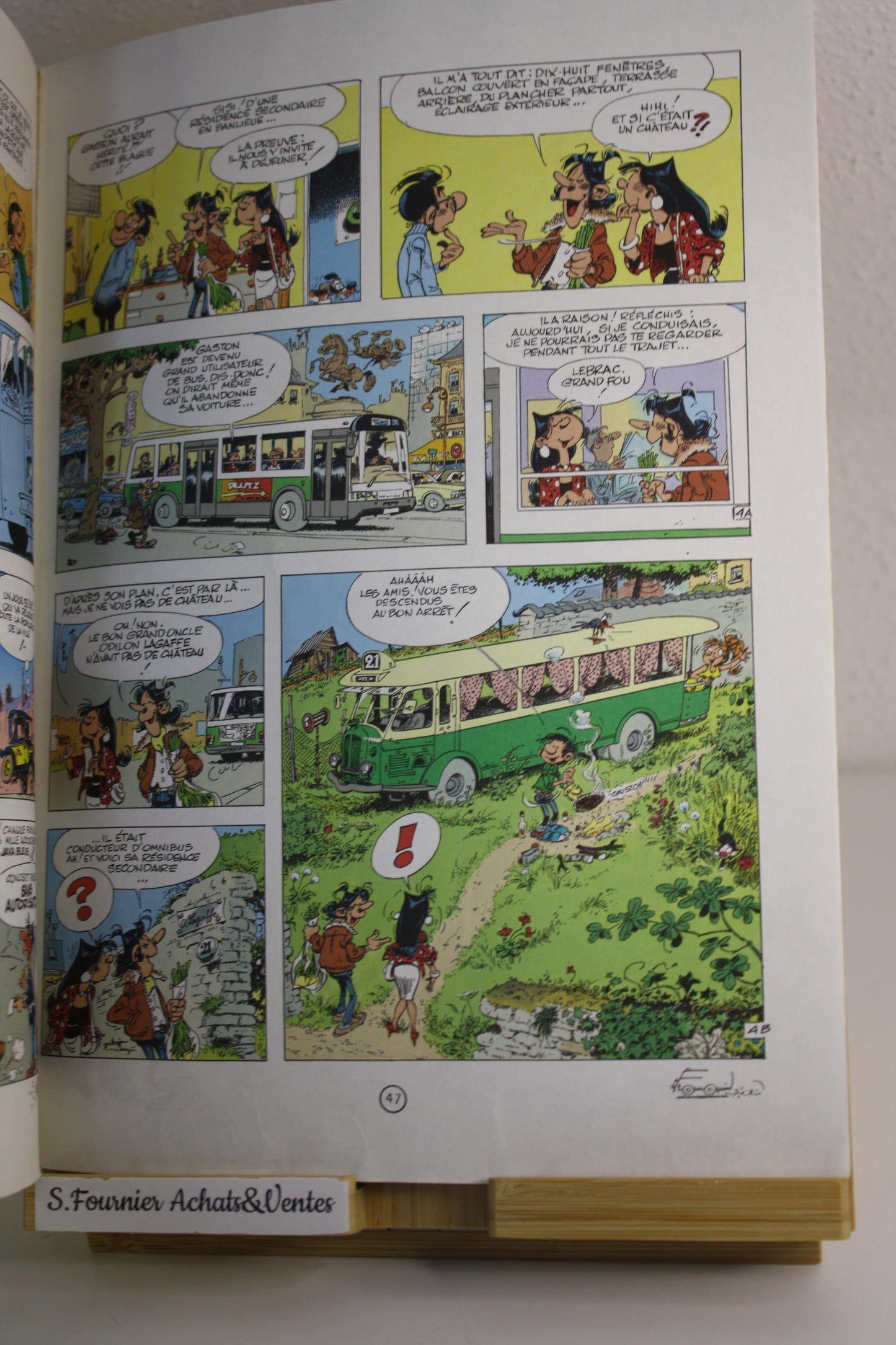 Gaston fou de bus – Gaston – Franquin – Edition KIS.S – Publicitaire – 1987