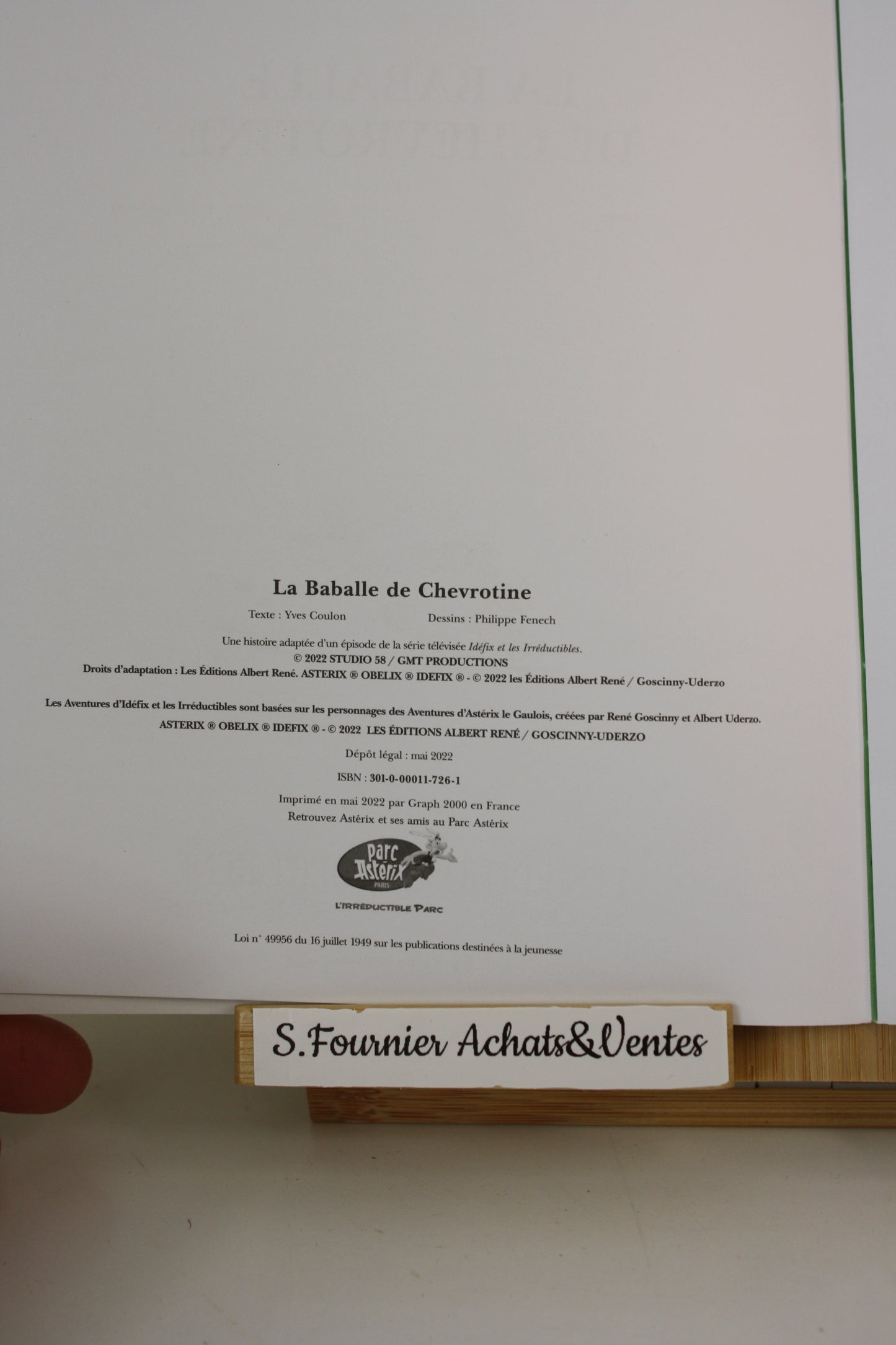 Extrait CNL de pas de quartier pour le latin – Idéfix et Les irréductibles – Choquet Coulon Erbin – Edition Albert René CNL – Publicitaire – 2022