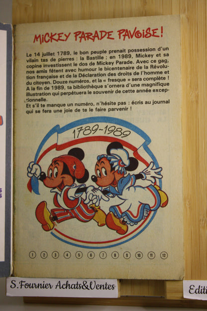 La police s’humanoïde – Mickey Parade – Collectif – Edimonde Loisir – Périodique – 1989