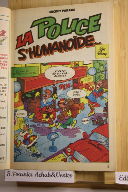 La police s’humanoïde – Mickey Parade – Collectif – Edimonde Loisir – Périodique – 1989