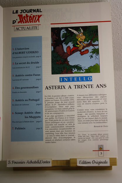 Le journal d’Astérix n°1 – Astérix –Uderzo – Edition Albert René – Périodique – 1991