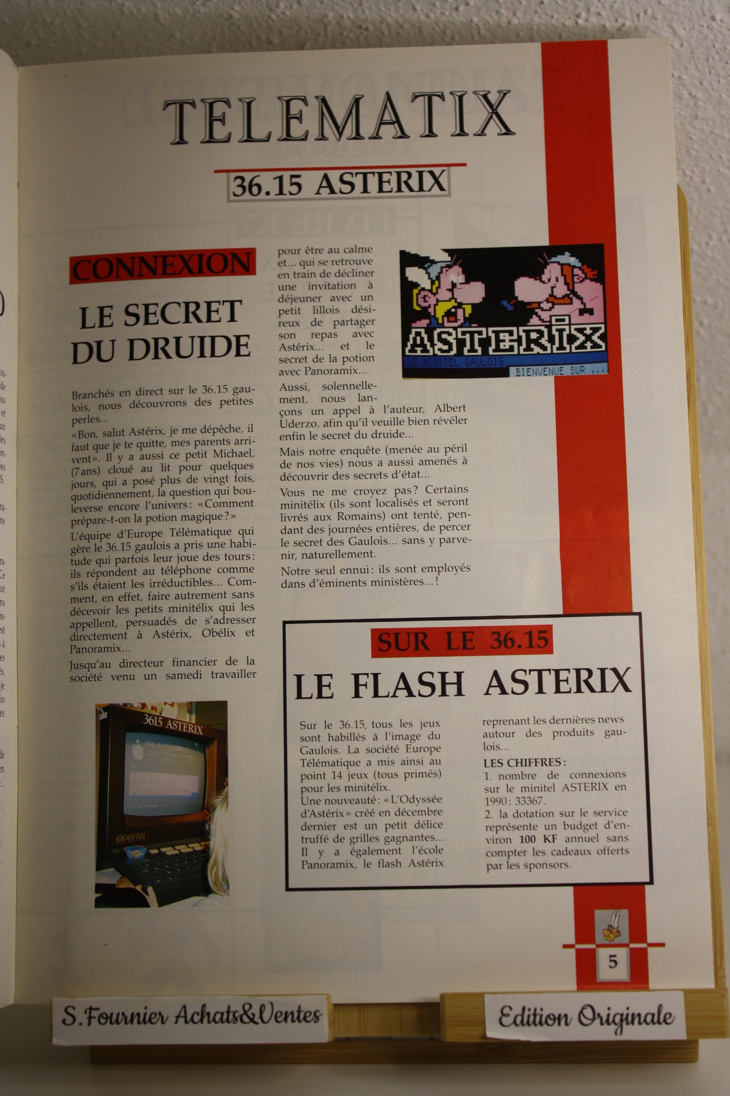 Le journal d’Astérix n°1 – Astérix –Uderzo – Edition Albert René – Périodique – 1991